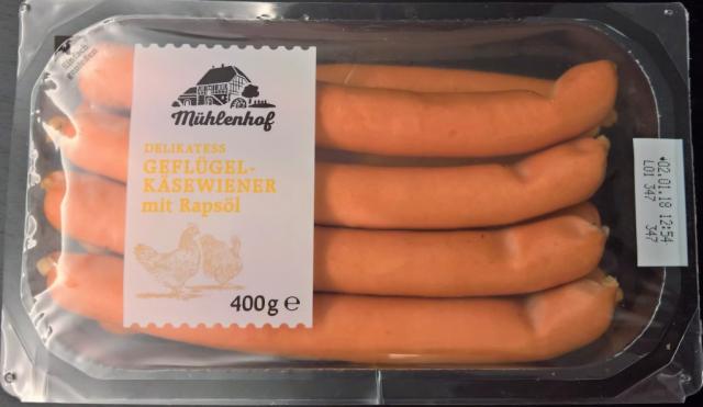 Geflügel-Käse Wiener mit Rapsöl | Hochgeladen von: wertzui
