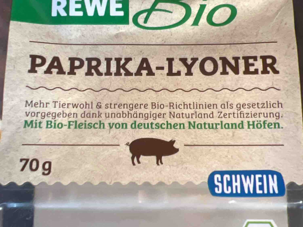 REWE Bio Paprika-Lyoner, Schwein von schmiererrei | Hochgeladen von: schmiererrei