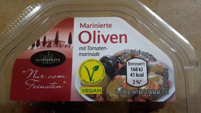 Marinierte Oliven, mit Tomatenmarinade | Hochgeladen von: subtrahine