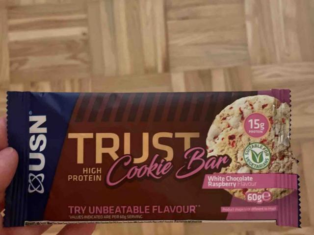 Trust Cookie Bar High Protein, White Chocolate Raspberry von hub | Hochgeladen von: hubsala
