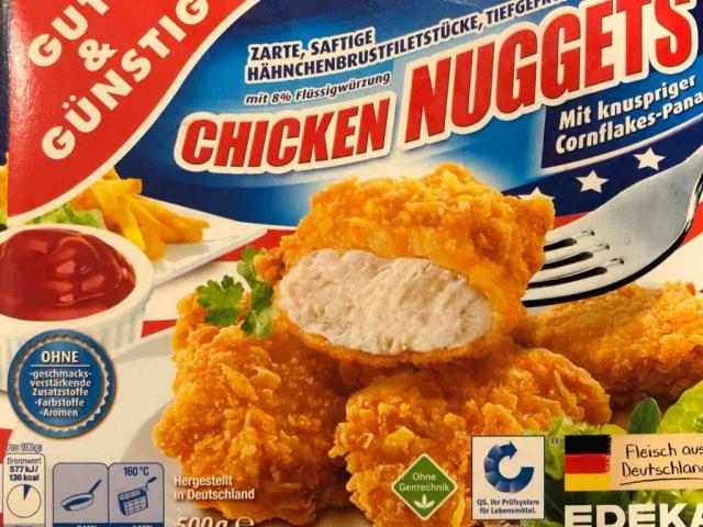 Chicken Nuggets, mit knuspriger Cornflakes-Panade von Wegvomdick | Hochgeladen von: Wegvomdickerchen