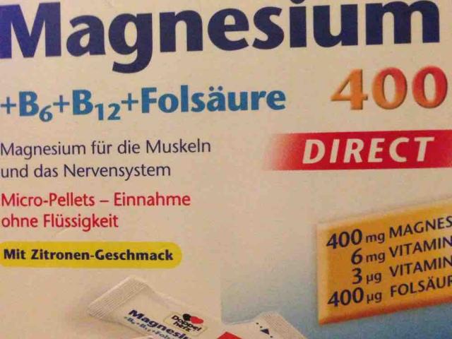 Doppelherz  aktiv Magnesium 400 Direct, B6+B12+Folsure von tsche | Hochgeladen von: tscheggie