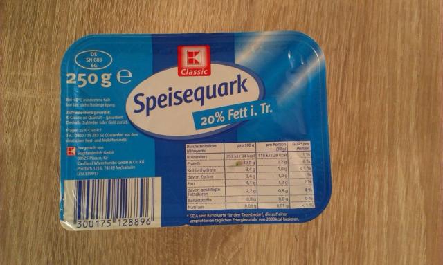 Speisequark 20% Fett i. Tr. | Hochgeladen von: Skatan