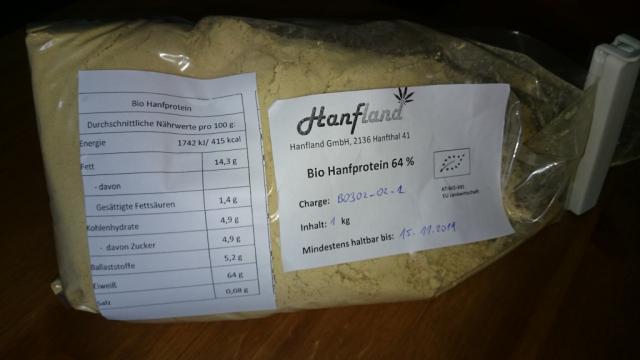 Bio Hanfprotein 64% | Hochgeladen von: rflo196