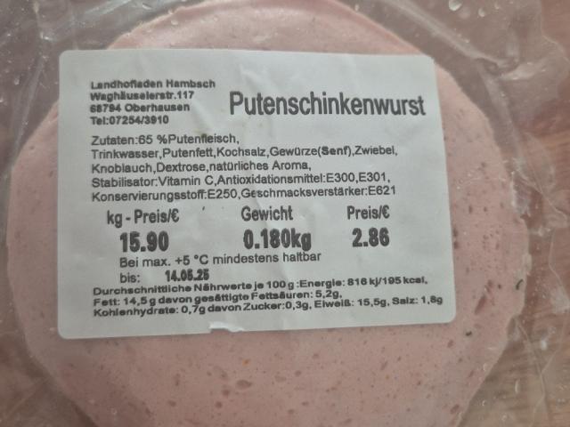 Putenschinkenwurst von Larissa Kasper | Hochgeladen von: Larissa Kasper Putenschinkenwurst von Larissa Kasper | Hochgeladen von: Larissa Kasper