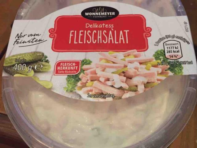 Wonnemeyer Delikatess Fleischsalat, mit Gurken von jakobmoll701 | Hochgeladen von: jakobmoll701