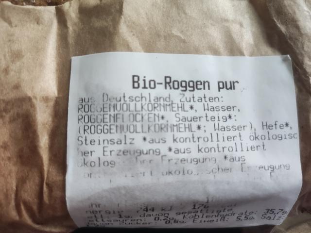 Bio Roggenbrot pur von Toni (she/her) | Hochgeladen von: Toni (she/her)