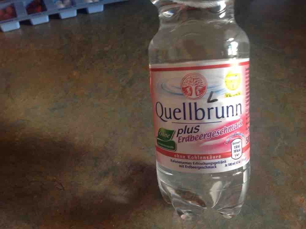 Quellbrunn Quellbrunn Plus Erdbeergeschmack Kalorien Aromatisiertes Mineralwasser Fddb