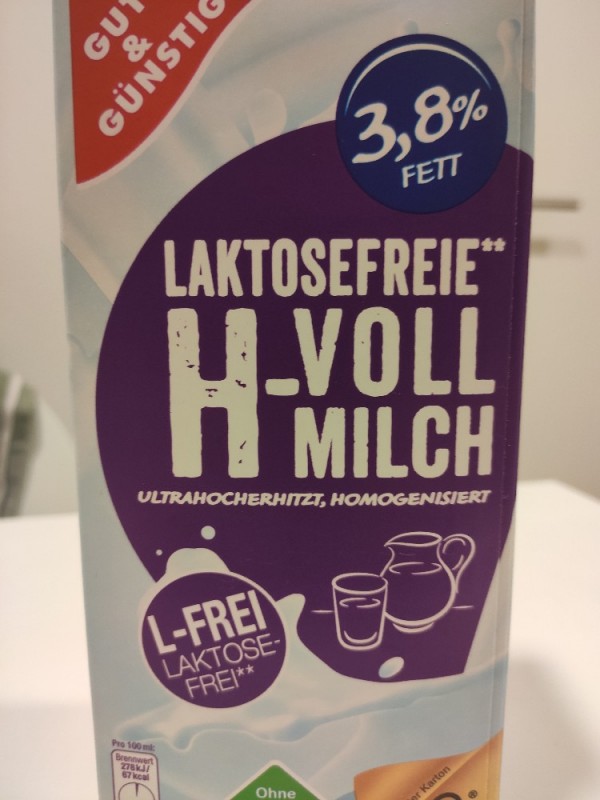Laktosefreie H-Vollmilch, 3,8% von DaBott4289 | Hochgeladen von: DaBott4289