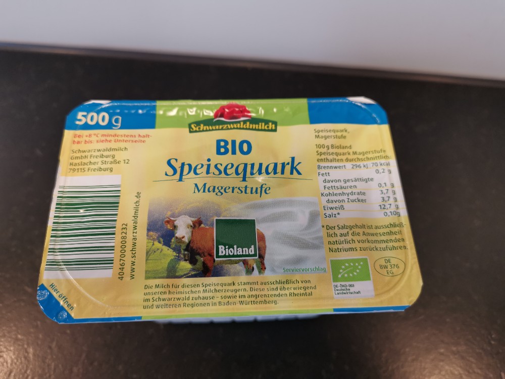 Bio Speisequark, Magerstufe 0,2% Fett von kochschwabe | Hochgeladen von: kochschwabe