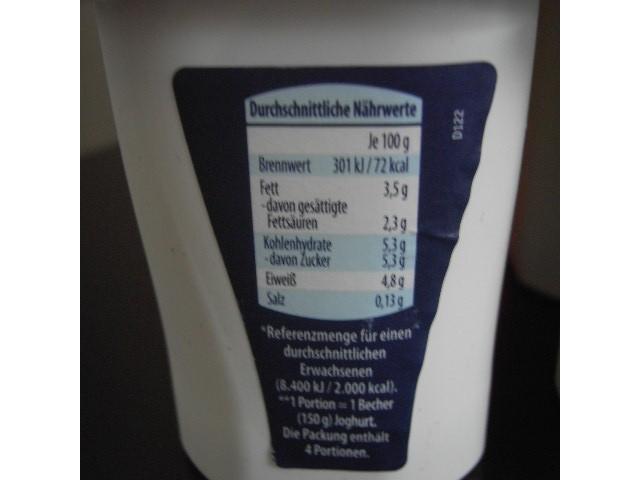 Joghurt 3,5 % Fett, Natur | Hochgeladen von: laalaa