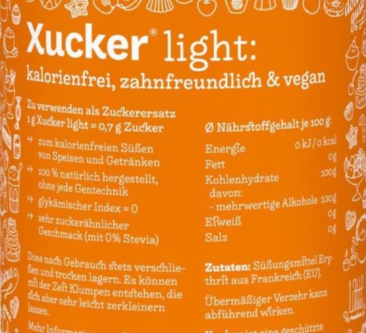 Xucker, light Nährstoffe | Hochgeladen von: mishue