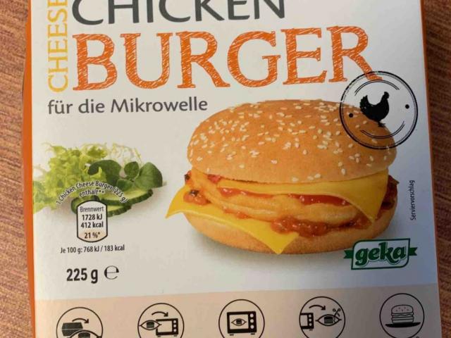 Chicken Cheeseburger , für die Mikrowelle  von Fettmann | Hochgeladen von: Fettmann