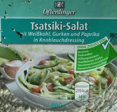 Ofterdinger Tsasiki-Salat, mit Weißkohl, Gurken und Paprika  | Hochgeladen von: rappelkiste