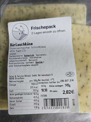 Bärlauchkäse, Österreichischer Schnittkäse von Poucha | Hochgeladen von: Poucha