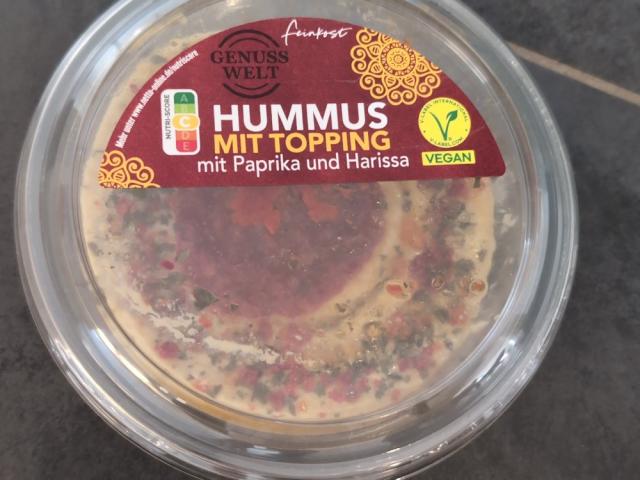 Hummus, mit Topping Paprika und Harissa von DeniseHH89 | Hochgeladen von: DeniseHH89