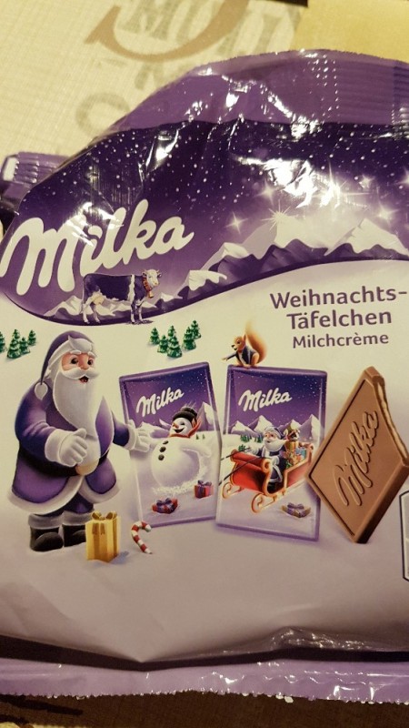 Milka Weihnachtstäfelchen, Milchcreme von netti12332914 | Hochgeladen von: netti12332914