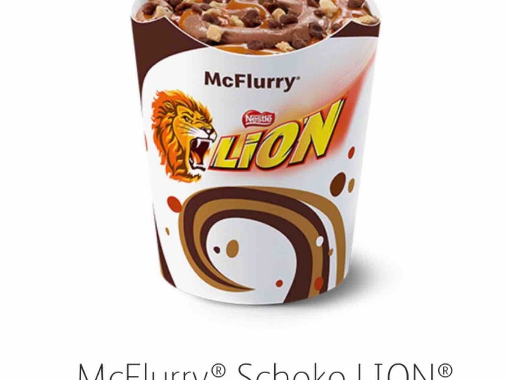 McDonald&amp;#39;s, McFlurry Schoko Lion Karamell Kalorien - Neue Produkte - Fddb