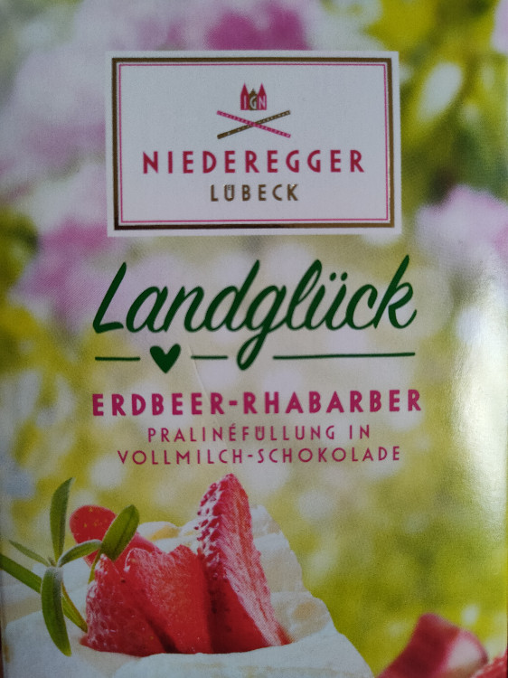 Niederegger Landglück Erdbeer-Rhabarber, Pralinenfüllung in Voll | Hochgeladen von: msfussel