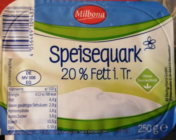 Speisequark, 20% Fett i.Tr. von Elektrifix1803 | Hochgeladen von: Elektrifix1803