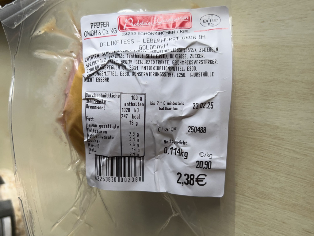 Delikates - Leberwurst Grob im Golddarm von DanieWe | Hochgeladen von: DanieWe