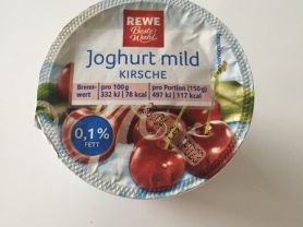 Rewe Beste Wahl Joghurt mild Kirsche 0,1% Fett, Kirsche | Hochgeladen von: LutzR