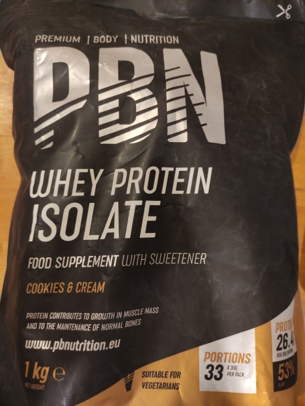 Whey Protein Isolate, Cookies & Cream von wirom | Hochgeladen von: wirom
