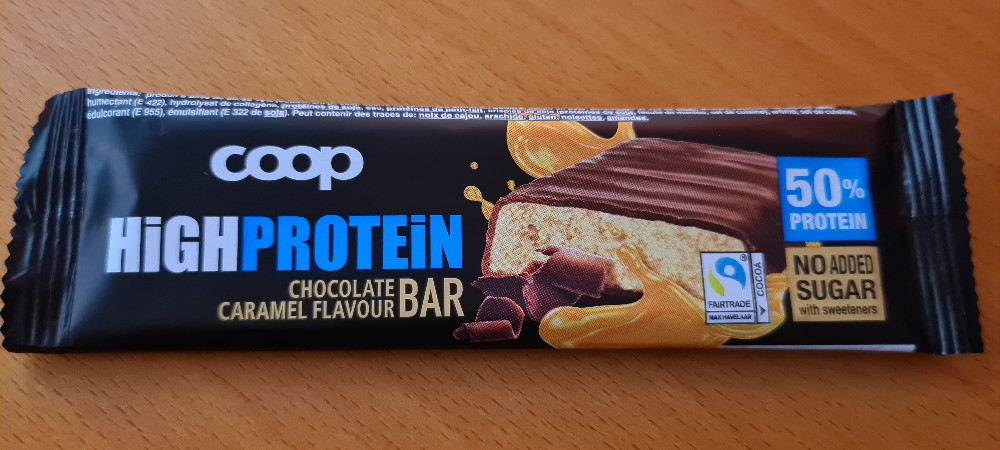 High Protein Chocolate Caramel Flavour Bar, Protein 50% von Habi | Hochgeladen von: Habi