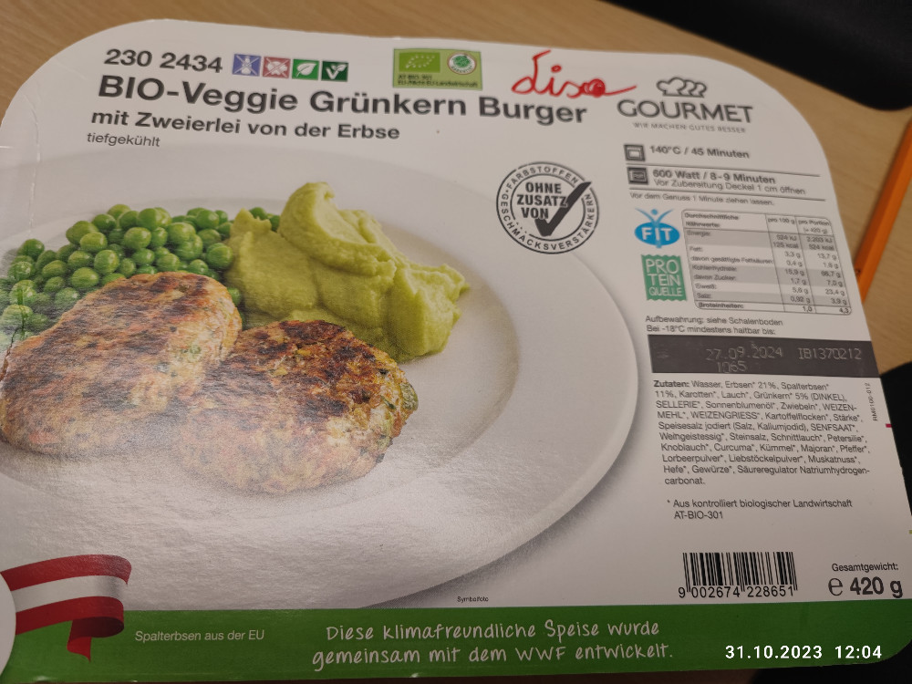 Bio-Veggie Grünkern Burger, mit Zweierlei von der Erbse von zenz | Hochgeladen von: zenz