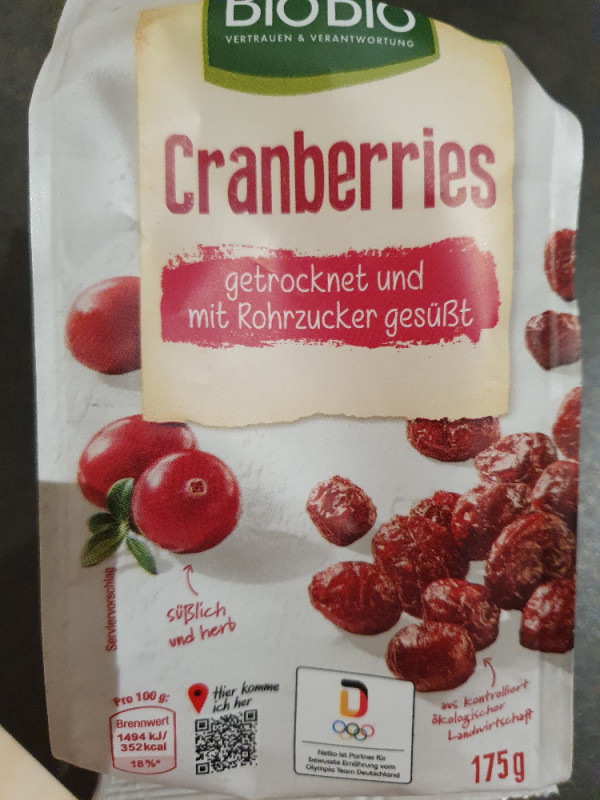 Cranberrys getrocknet gesüßt, Rohrzucker, Sonnenblumenöl von Lis | Hochgeladen von: LisaChristin