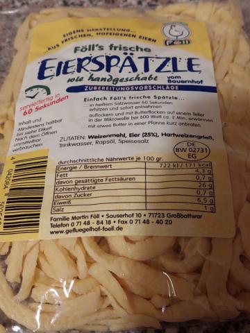 Fölls frische Eierspätzle, wie handgeschabt von flodiho | Hochgeladen von: flodiho