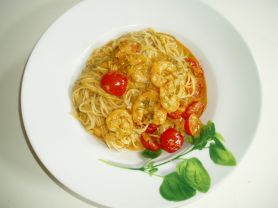 Spagetti mit Garnelen und Cocktailtomaten | Hochgeladen von: Juvel5