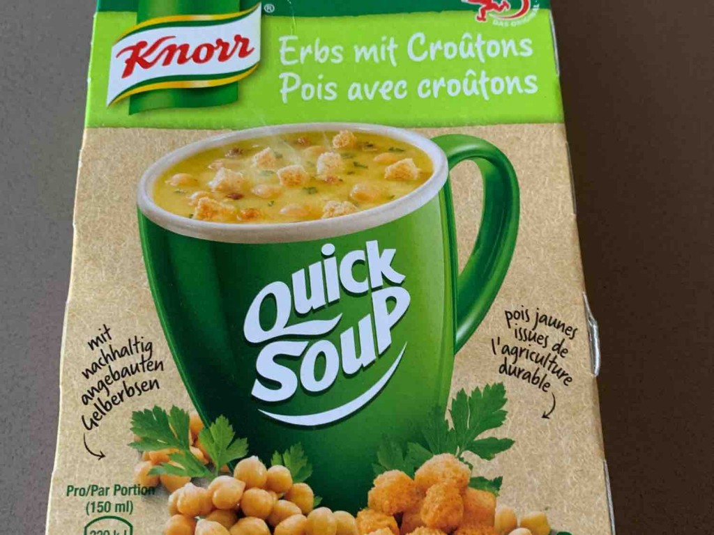 Quick Soup Erbsen mit Croutons von forstema | Hochgeladen von: forstema
