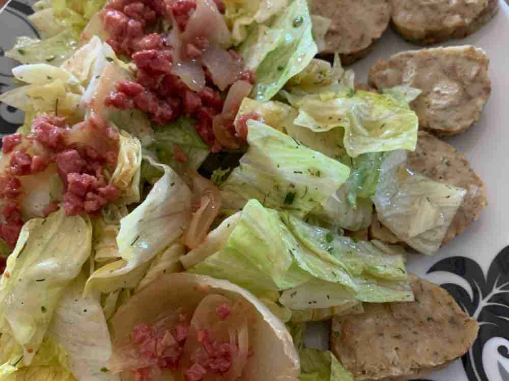 Breznknödel  mit Feldsalat und Speck von Nani42 | Hochgeladen von: Nani42