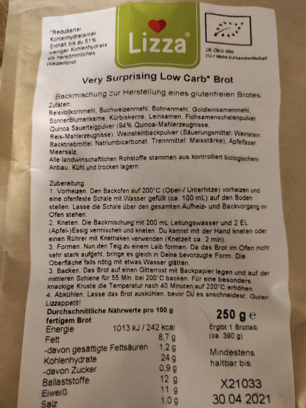 Very Surprising Low Carb Brot von caro59 | Hochgeladen von: caro59
