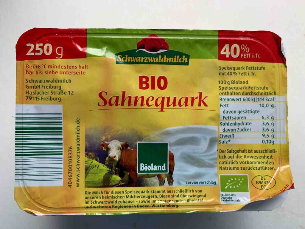 Bio Sahnequark (40% Fett i. Tr.) von alexandermz701 | Hochgeladen von: alexandermz701