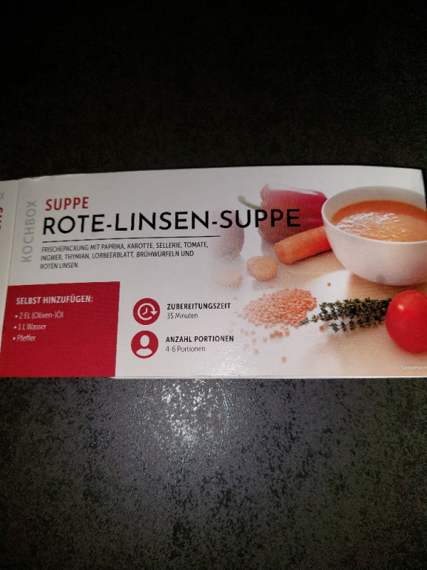 Rote-Linsen-Suppe, Kochbox von dina91 | Hochgeladen von: dina91