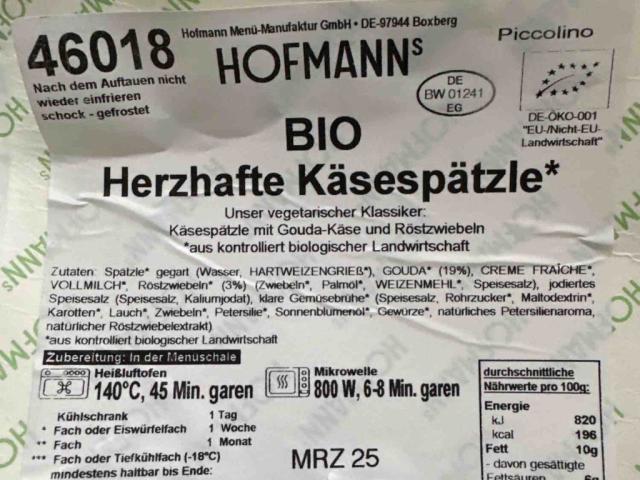 BIO Herzhafte Käsespätzle, 400g von marcel.mangelsdorff | Hochgeladen von: marcel.mangelsdorff