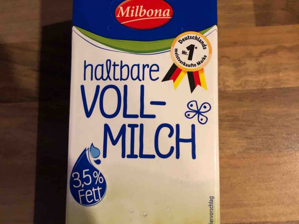 Milbona, haltbare Vollmilch, 3,5% Fett Kalorien - Neue Produkte - Fddb