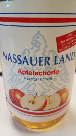 Nassauer Land Apfelschorle, Fruchtgehalt 50 % von netti12332914 | Hochgeladen von: netti12332914