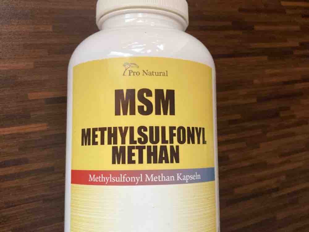 MSM Methylsulfonylmethan, Nährwerte pro Tagesdosis (2 Kapseln) v | Hochgeladen von: sun3