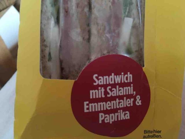 Sandwich mit herzhafter Salami, Emmentaler und Paprika von Schnu | Hochgeladen von: Schnuffeli