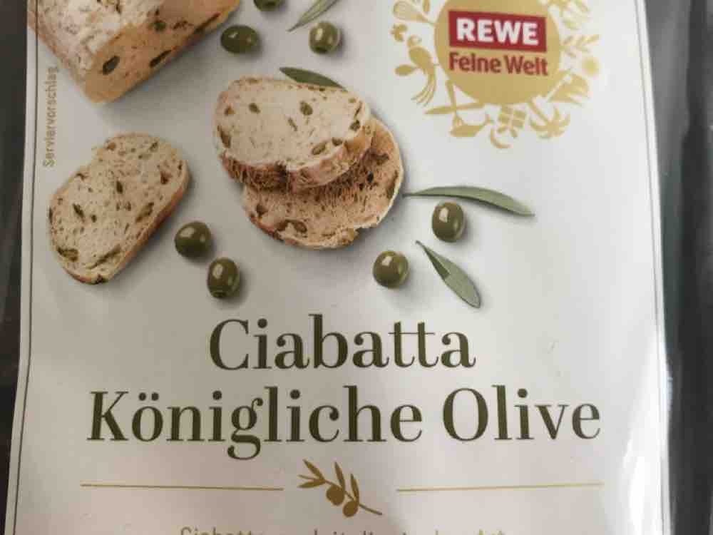 Rewe Feine Welt, Königliche Olive, Ciabatta Kalorien - Brot - Fddb