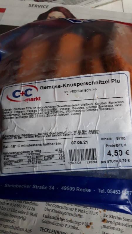 Gemüse Knusperschnitzel von Karinluebke | Hochgeladen von: Karinluebke