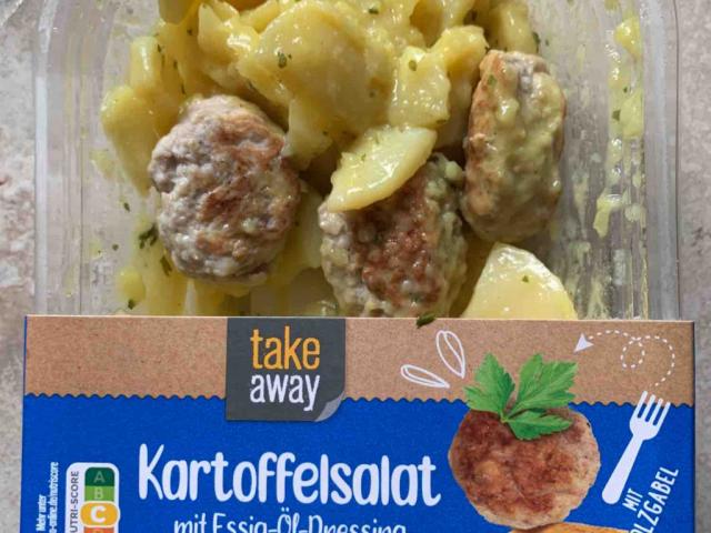 Kartoffelsalat mit Essig-Öl-Dressing, mit Partyfrikadellen von R | Hochgeladen von: Rafaelo