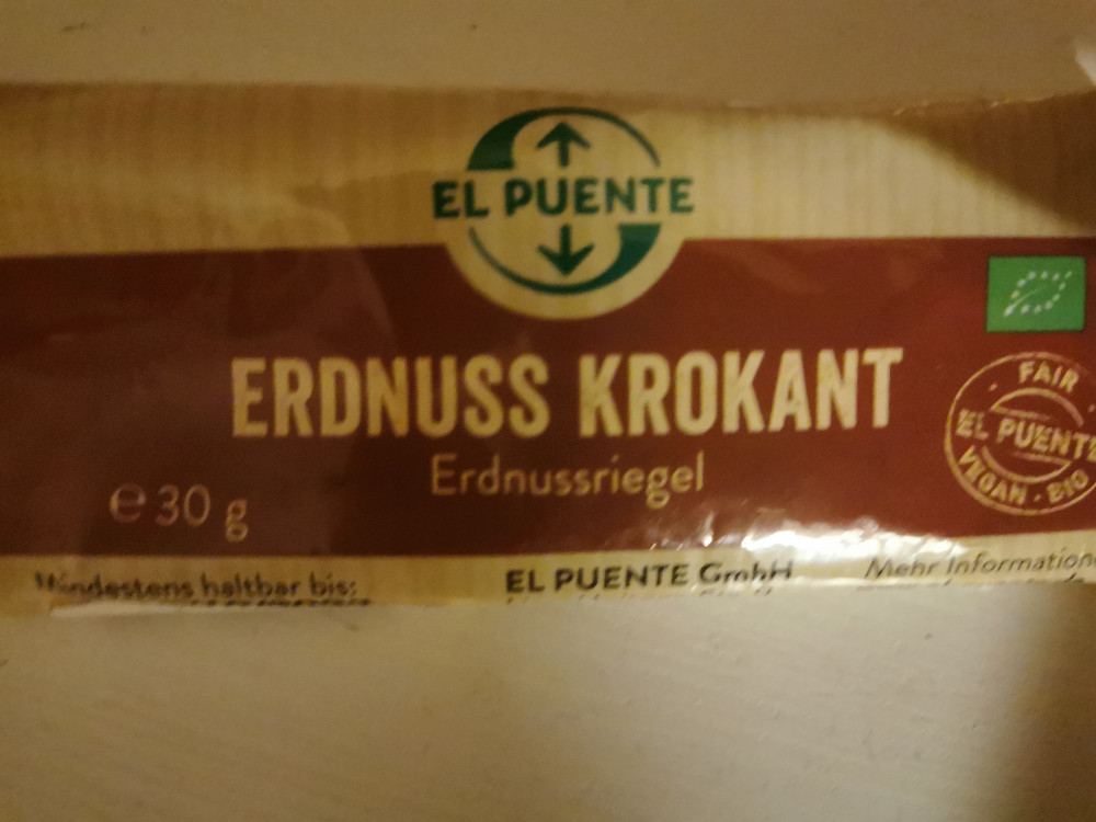 El Puente, Erdnuss Krokant Erdnussriegel Kalorien - Neue Produkte - Fddb