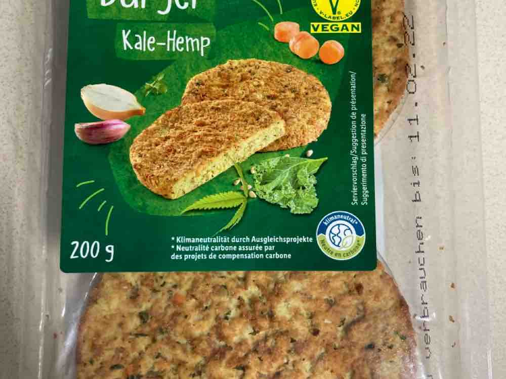 Vemondo, burger kale hemp Kalorien Neue Produkte Fddb
