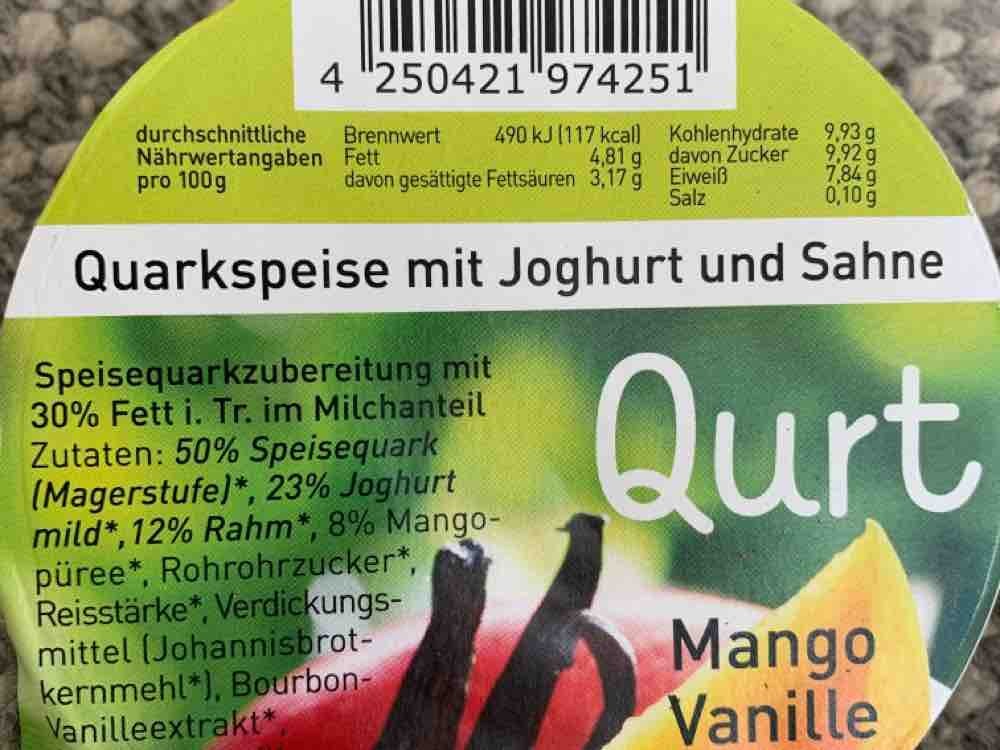 Qurt Mango Vanille, Quarkspeise mit Joghurt und Sahne von Josefi | Hochgeladen von: Josefine