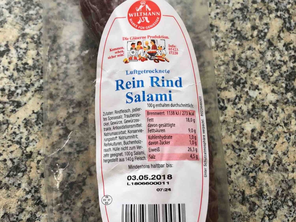 Rein Rind Salami , luftgetrocknet  von Illupo | Hochgeladen von: Illupo