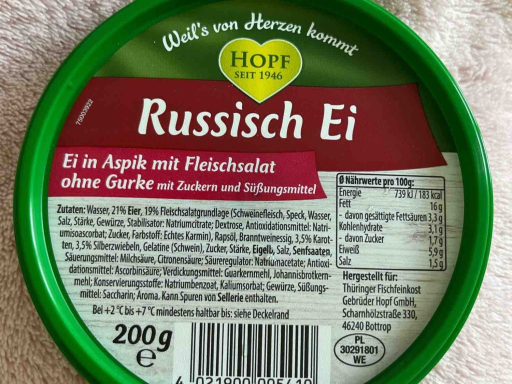 Russisch Ei, Ei in Aspik mit Fleischsalat ohne Gurke von mansen1 | Hochgeladen von: mansen1